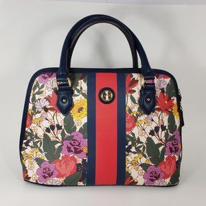GIANI BERNINI Saffiano Floral Stripe Dome Satchel, Created for Macy's